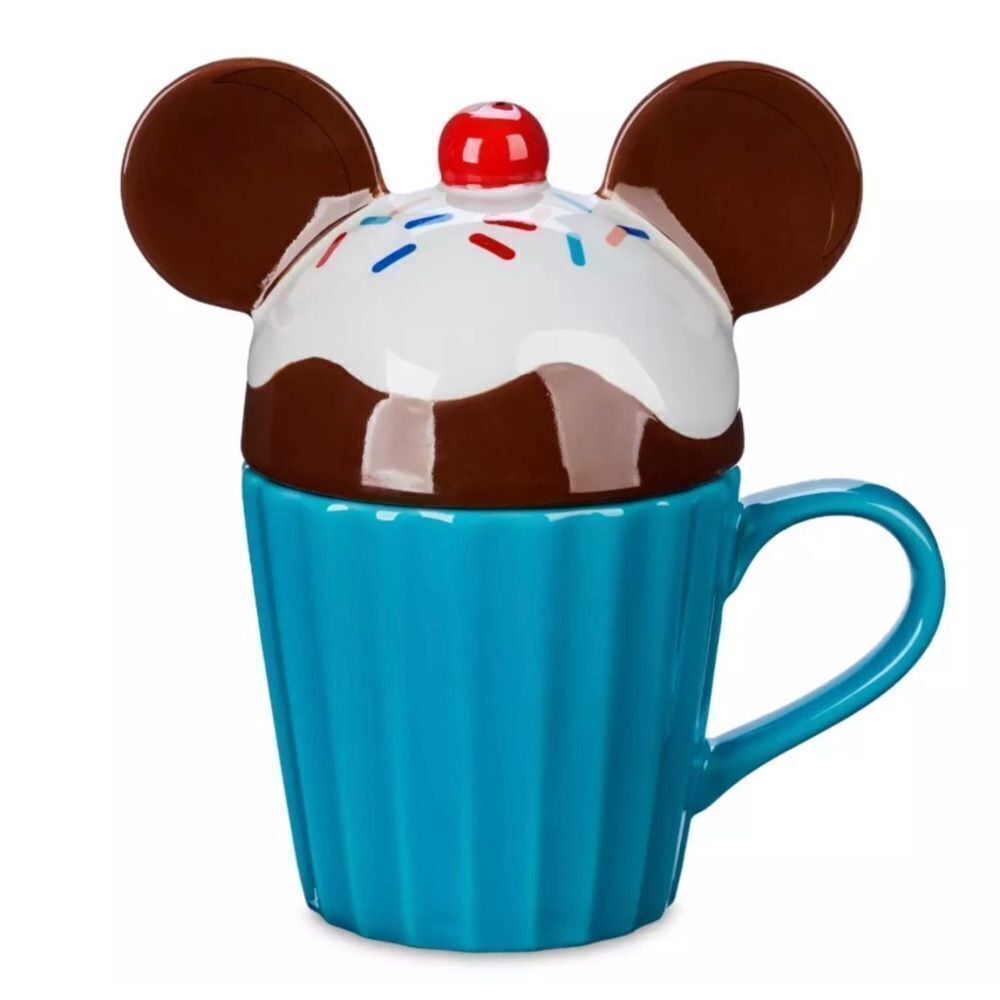 Mickey Mouse Cupcake Mug with Lid